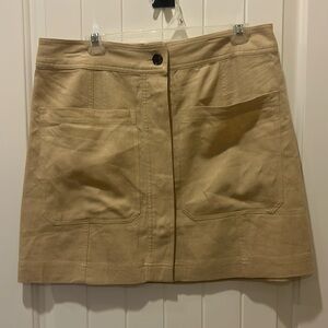 Banana Republic Factory Linen Blend Seamed Mini Skirt Size 14